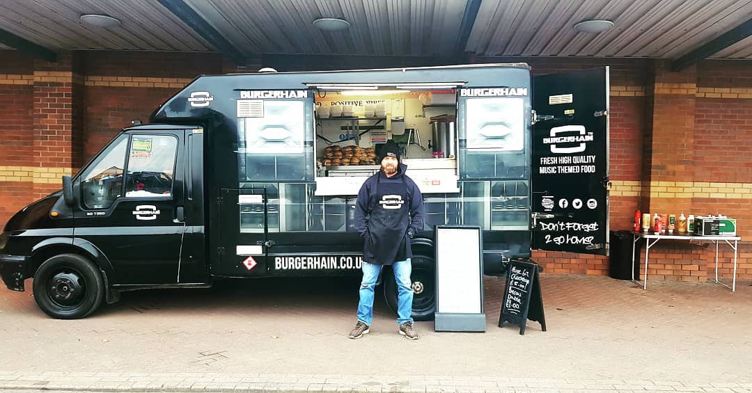 Russ with the original Burgerhain food truck in Blackpool